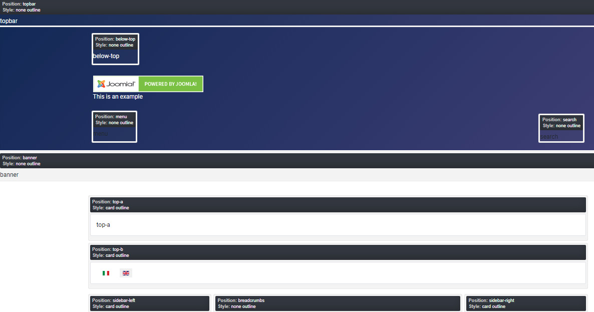 Figure 12.23 – Templates – module positions preview