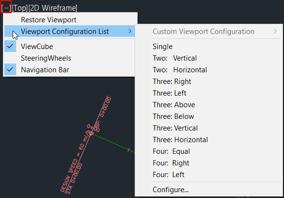 Figure 1.40 – Customize model space viewport
