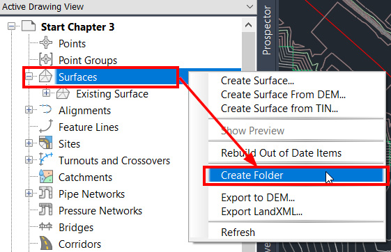 Figure 3.11 – Surface model data shortcut
