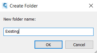 Figure 3.12 – Create Folder
