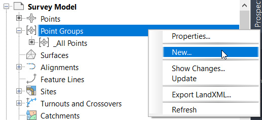 Figure 5.9 – Create new point group
