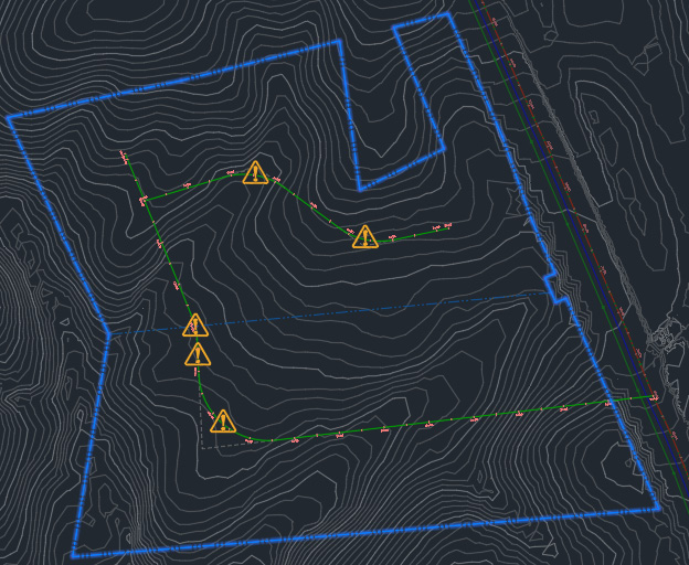 Figure 9.3 – NCOPY outermost parcel linework
