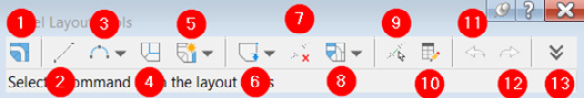 Figure 9.13 – Parcel Layout Tools toolbar

