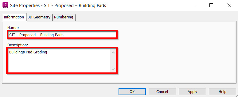 Figure 9.23 – Site Properties dialog box
