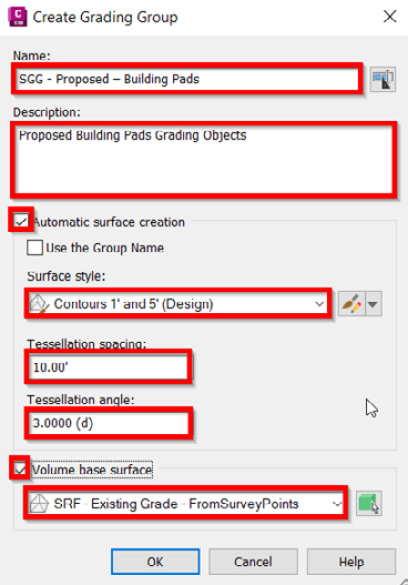 Figure 9.32 – Create Grading Group dialog box
