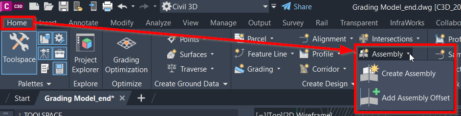 Figure 10.2 – Home | Create Design | Assembly
