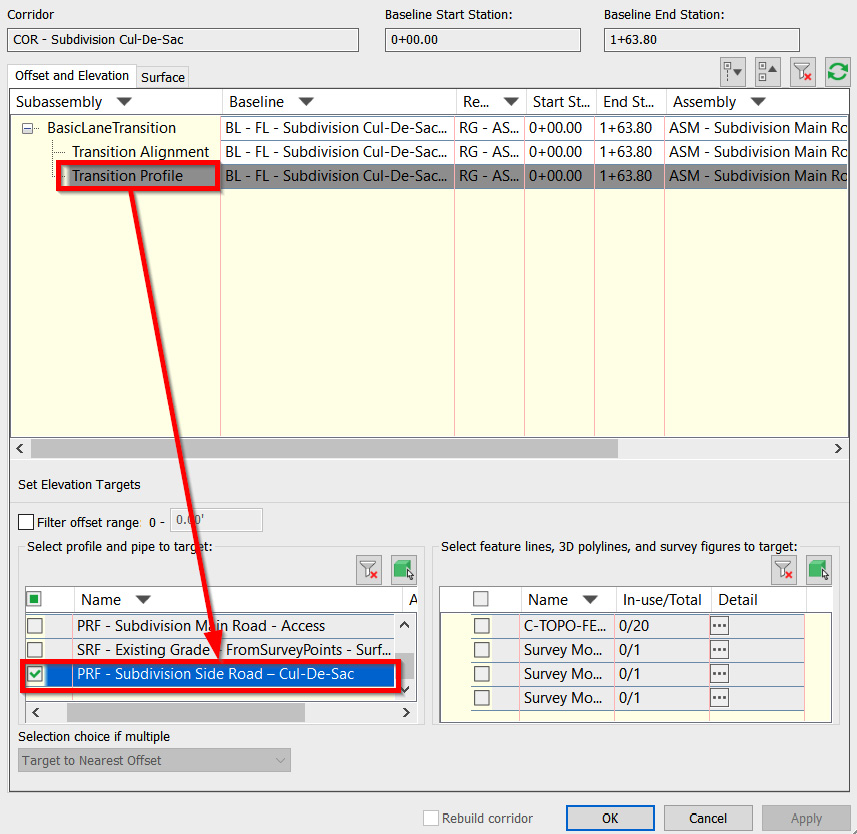 Figure 10.30 – Target Mapping | Transition Profile
