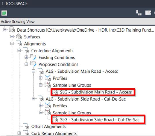 Figure 13.9 – Sample line group data shortcuts
