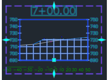 Figure 13.18 – Section View at station 7+00.00
