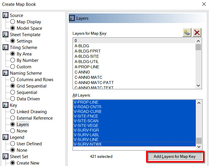 Figure 14.10 – Map Book > Key > Layers Criteria
