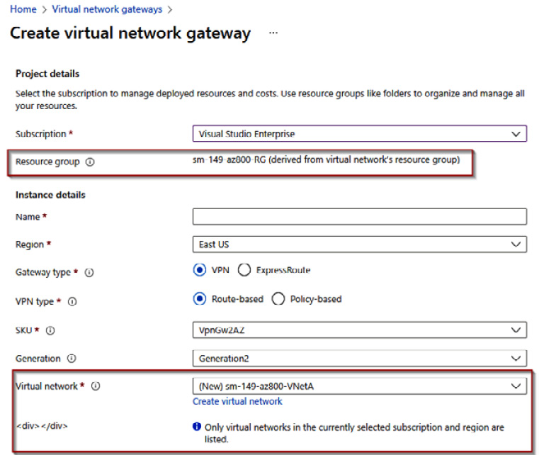 Figure 6.60 – Creating a VNet (continued)
