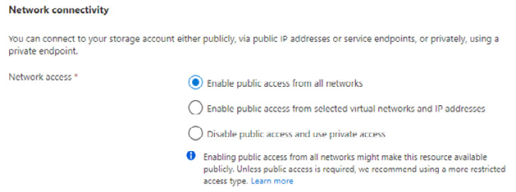 Figure 8.8 – Storage network access options
