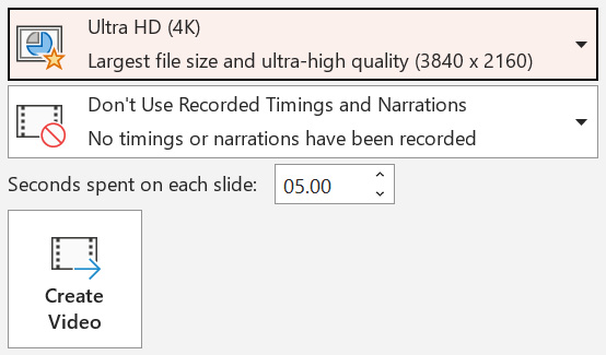 Figure 6.48 – The Ultra HD (4K) option
