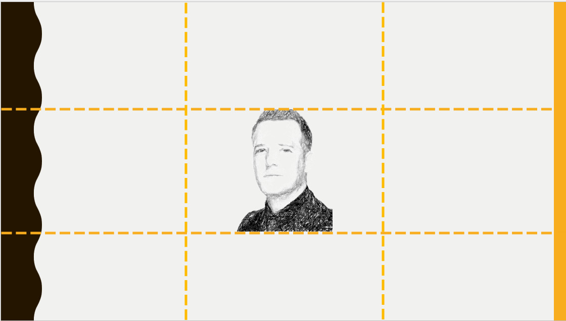 Figure 8.10 – Placing an image in the center of a slide does not meet the rule of thirds
