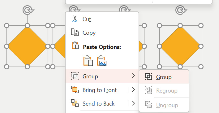 Figure 8.19 – The Group option
