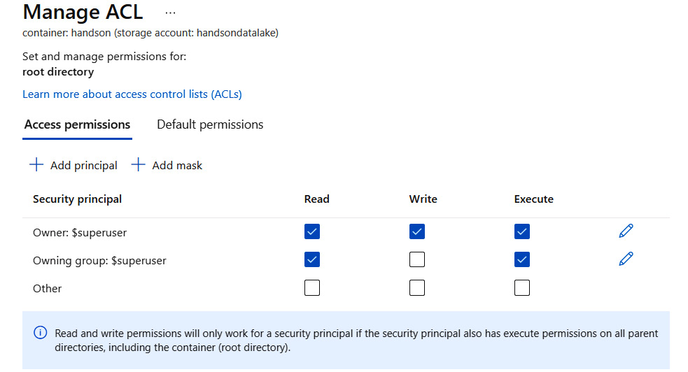 Figure 18.9 – Configuring access to a directory
