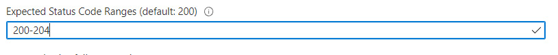 Figure 24.13 – Setting expected status code ranges
