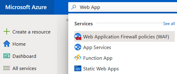 Figure 1.2 – Searching for a resource via the search box
