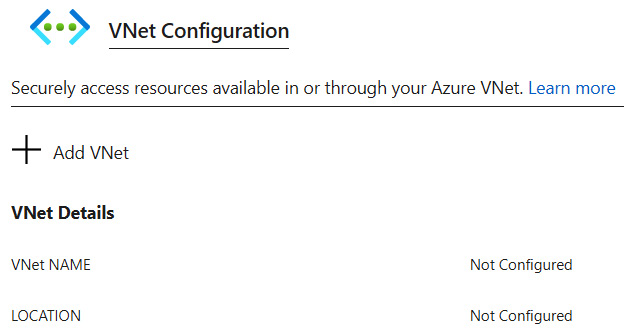 Figure 1.43 – VNet configuration
