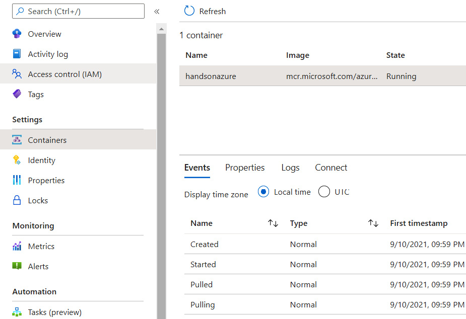 Figure 4.6 – Containers blade
