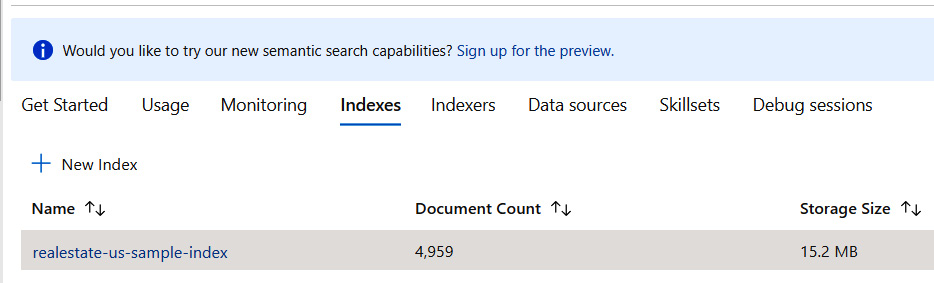 Figure 5.9 – The Indexes tab
