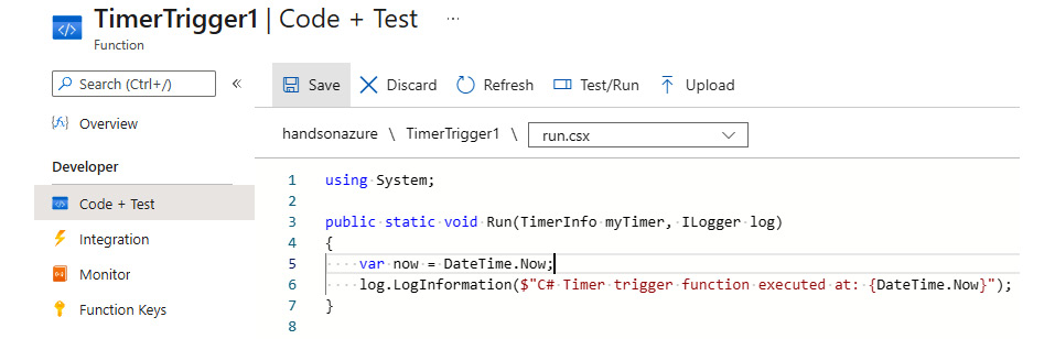 Figure 7.17 – A function generated inside the portal
