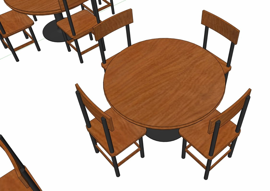 Figure 2.8 – Empty Tables scene
