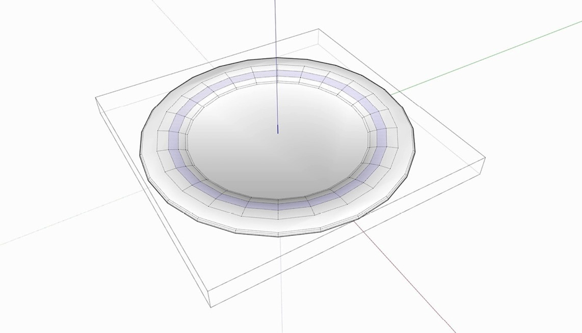 Figure 2.20 – Selected hidden geometry
