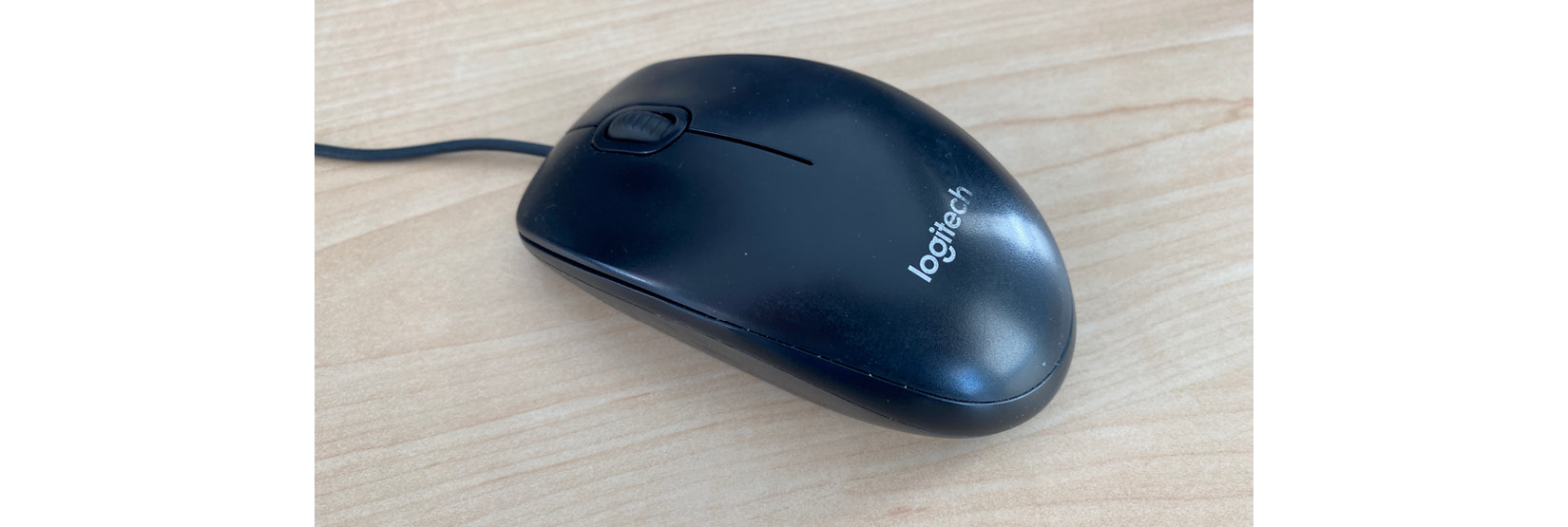 Figure 10.1 – No-frills, wired, 3-button mouse
