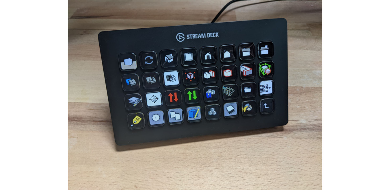 Figure 10.8 – Paul Mcalenan’s Stream Deck with SketchUp shortcuts and icons 
