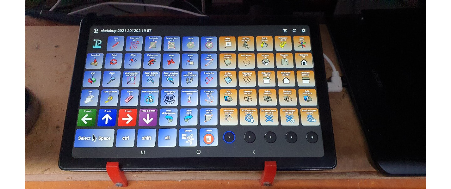 Figure 10.9 – My friend Box sent me this pic of his Android tablet running Touch Portal
