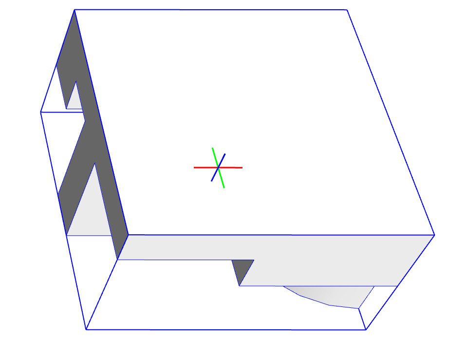 Figure 13.19 – Group mirrored along all three axes
