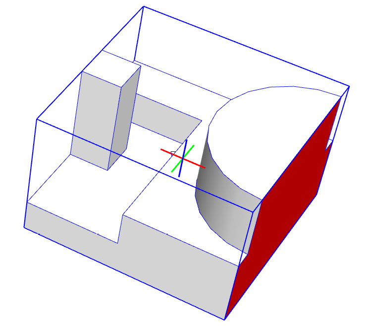 Figure 13.20 – Angled group mirrored along the world axis
