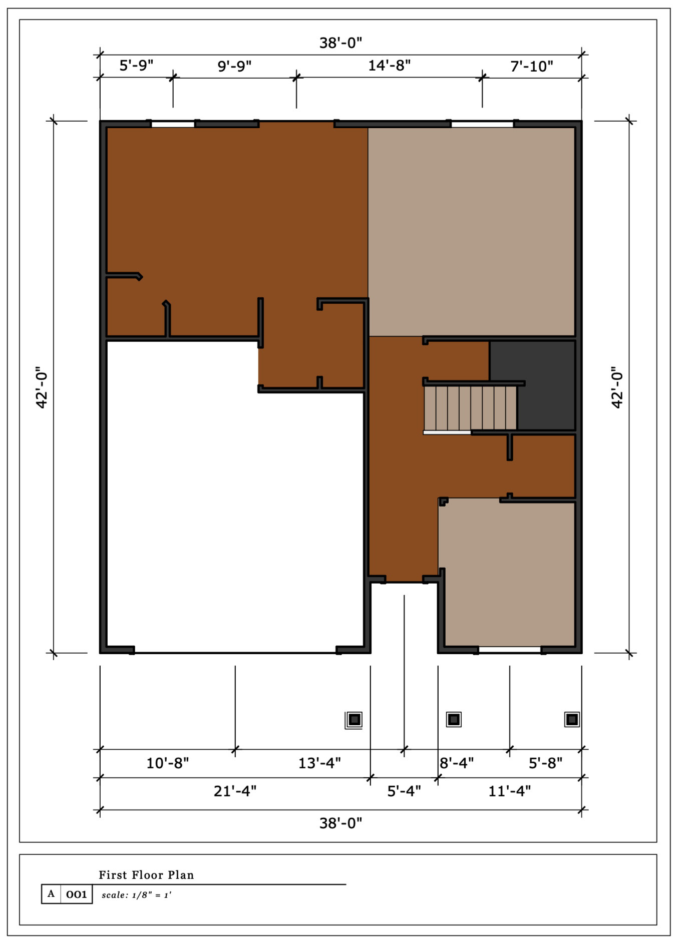 Figure 14.2 – Dimensioned floorplan created in LayOut
