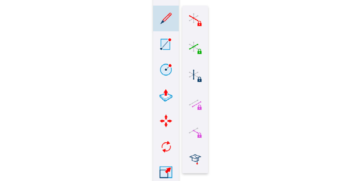 Figure 15.9 – The Line tool’s flyout toolbar
