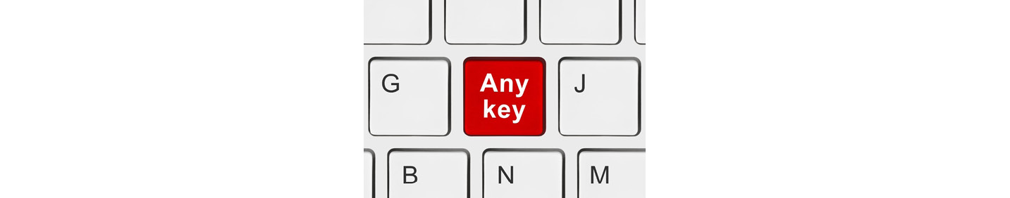 Figure A1.23: Press the Any key to exit Visual Studio’s program run; if your computer doesn’t have an Any key like mine, you can use the spacebar.
