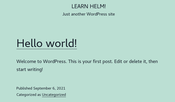 Figure 3.19 – The WordPress blog page
