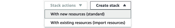 Figure 11.1 – Create stack – part I
