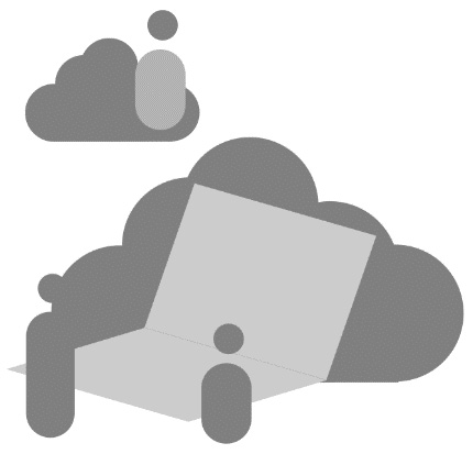 Figure 4.1 – My quick vector sketch for the CloudUsers illustration