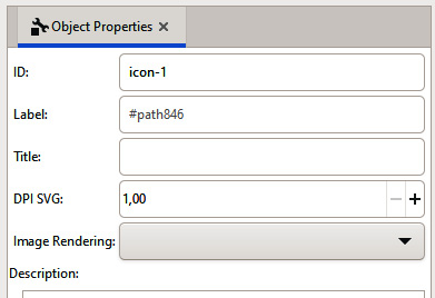Figure 8.5 – Setting the ID of a single path in the Object Properties tab