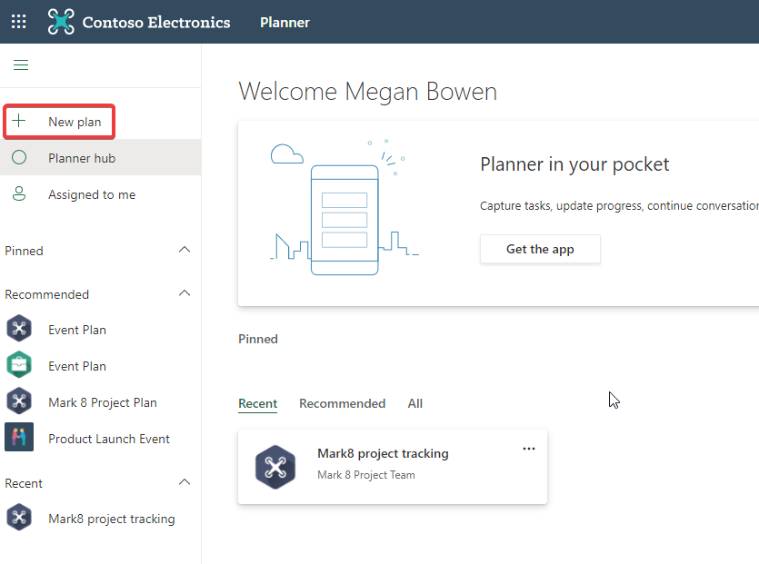 Figure 6.1: Creating a new plan