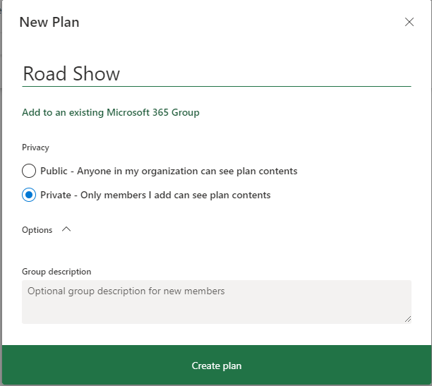 Figure 6.2: Plan permissions