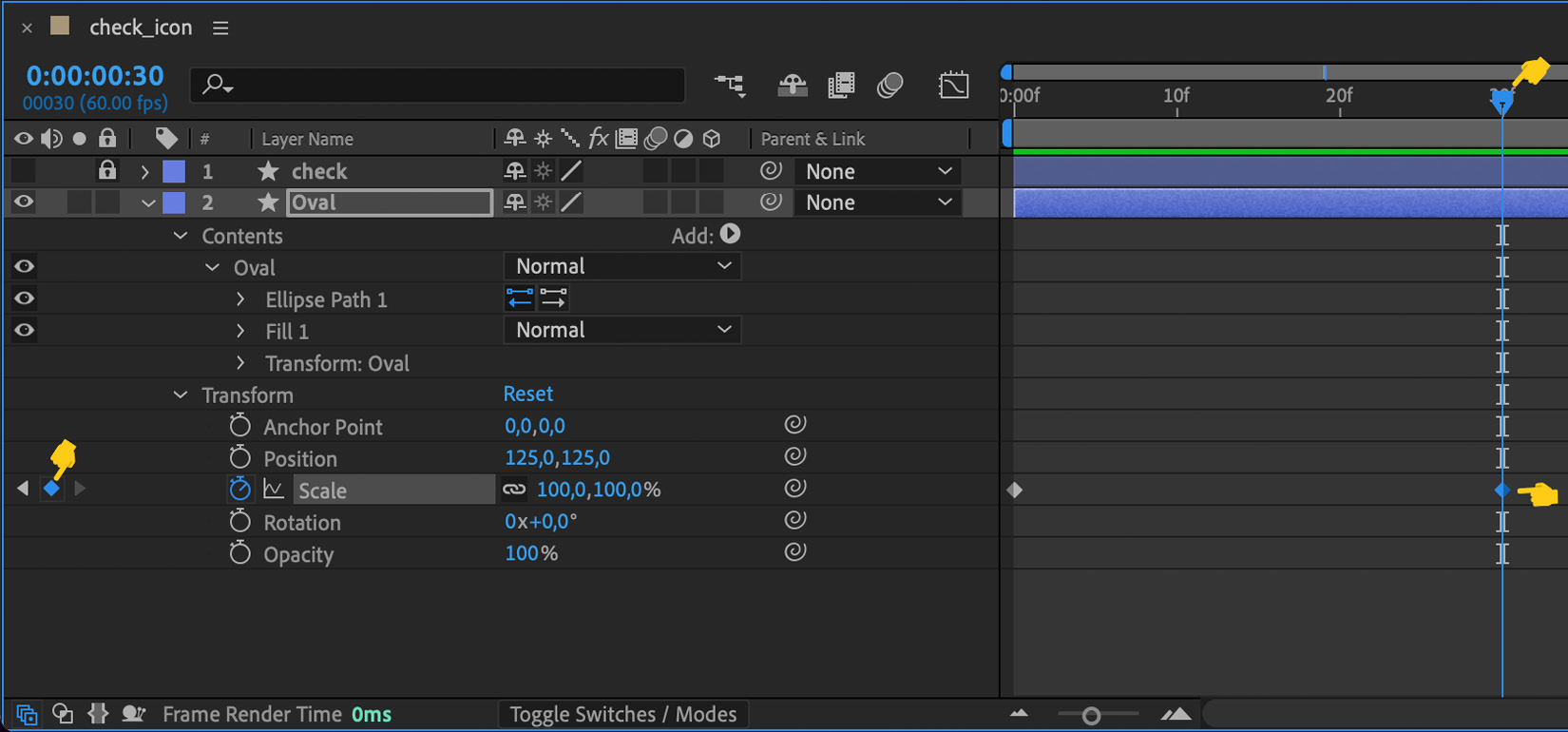 Figure 4.22 – Second keyframe
