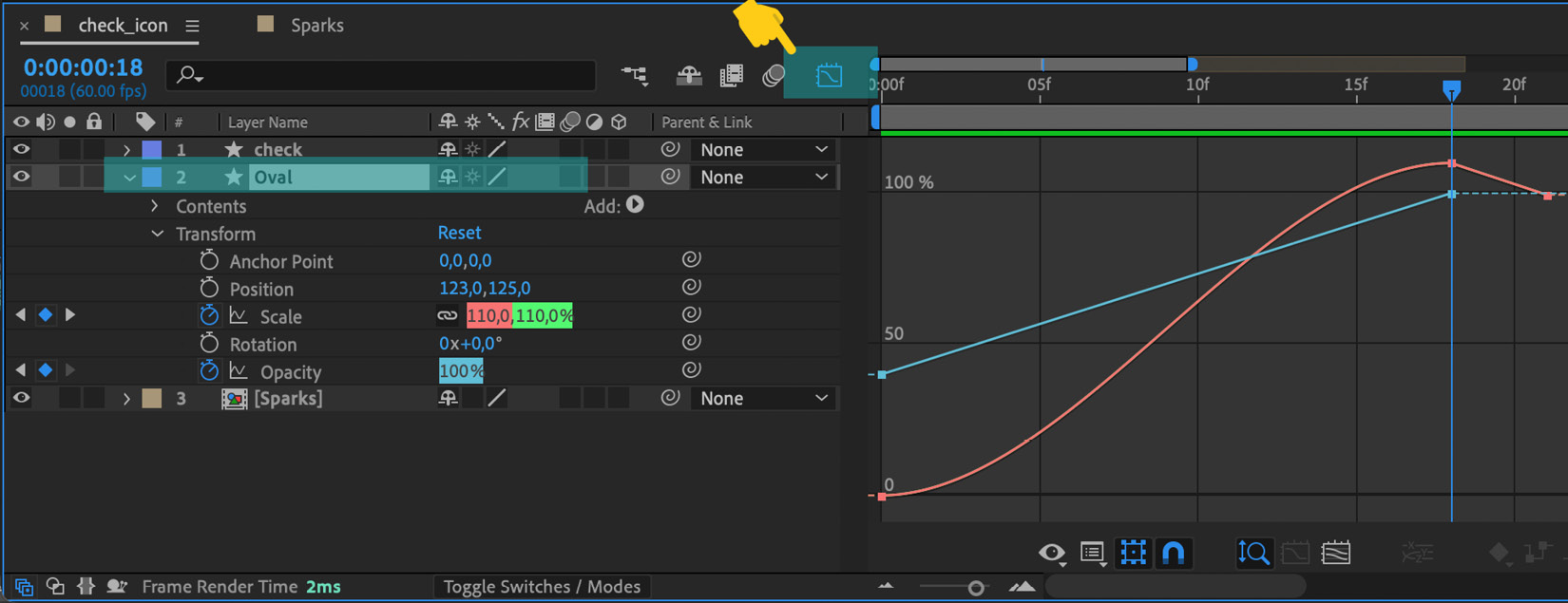 Figure 4.49 – The Ease panel view
