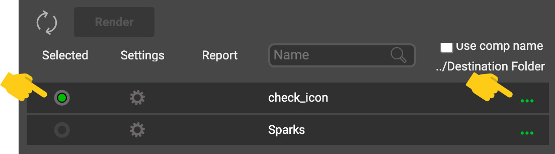 Figure 5.3 – check_icon selected
