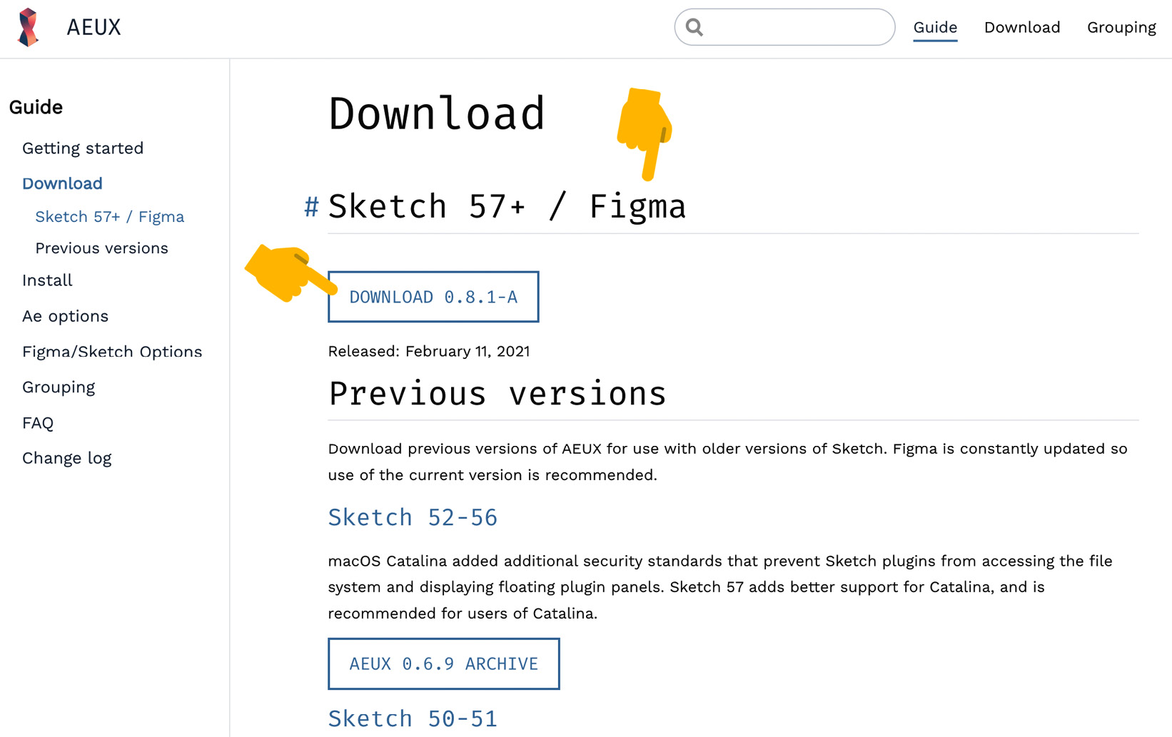 Figure 6.12 – AEUX download plugin for Figma and Sketch
