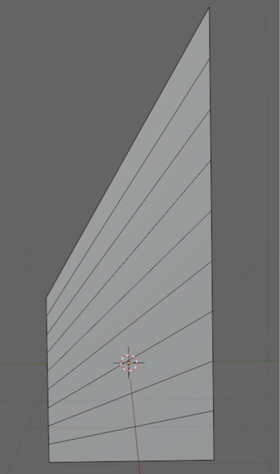 Figure 6.6 – Shape with multiple loop cuts showing interpolation of the loops