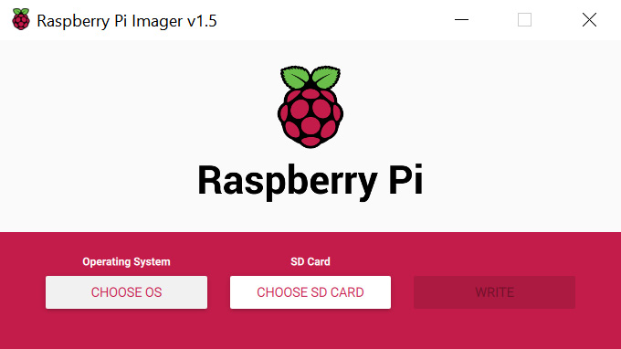 Figure 1.20 – Raspberry Pi Imager application
