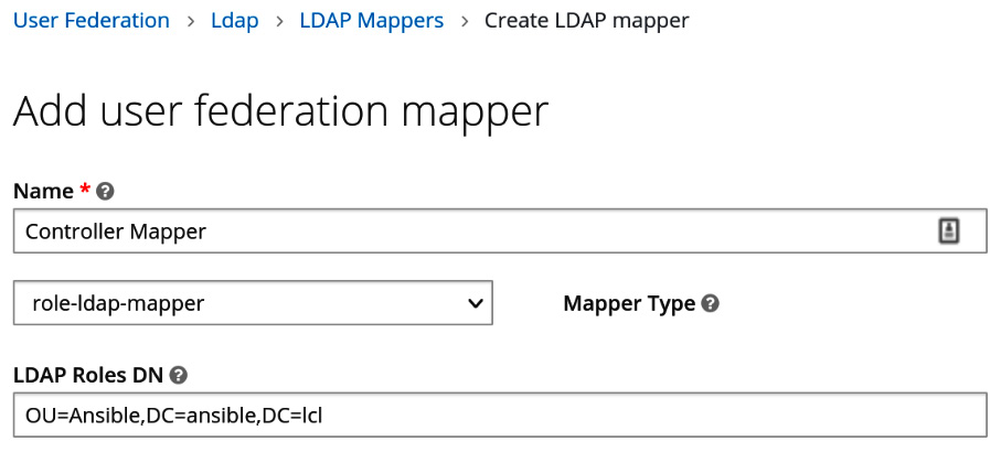 Figure 4.4 – User federation mapping
