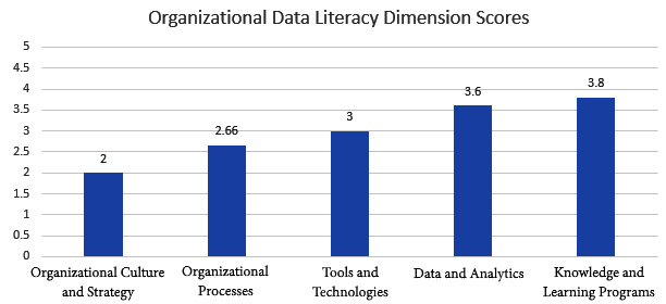 Figure 12.14 – Organizational Data Literacy dimension scores